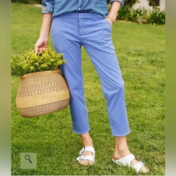 FRANK & EILEEN WICKLOW ITALIAN CROP CHINO PANTS Size 10 - Picture 7 of 16